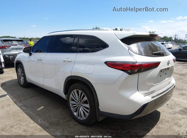 5TDFZRBH3NS231566 2022 TOYOTA HIGHLANDER White Հետևի ձախ