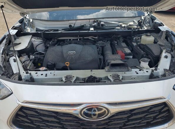 5TDFZRBH5NS214221 2022 TOYOTA HIGHLANDER White Widok komory silnika