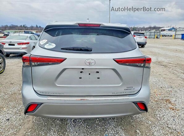 5TDFZRBH6NS233604 2022 TOYOTA HIGHLANDER Silver Widok z tyłu