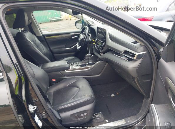 5TDFZRBH7LS031402 2020 TOYOTA HIGHLANDER Black Widok wnętrza z przodu