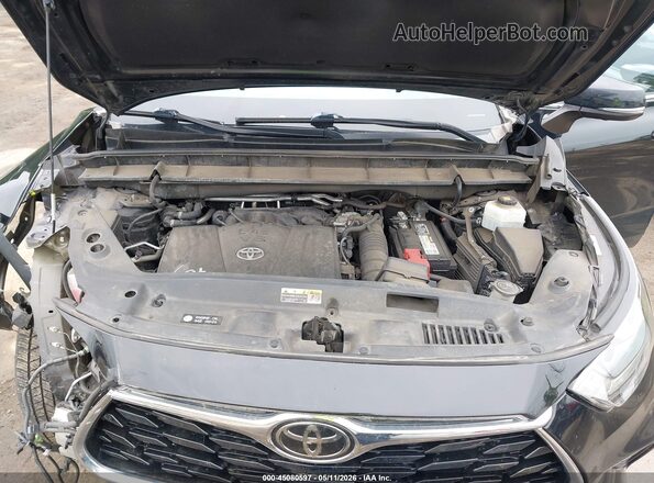 5TDFZRBH7LS031402 2020 TOYOTA HIGHLANDER Black Widok z tyłu