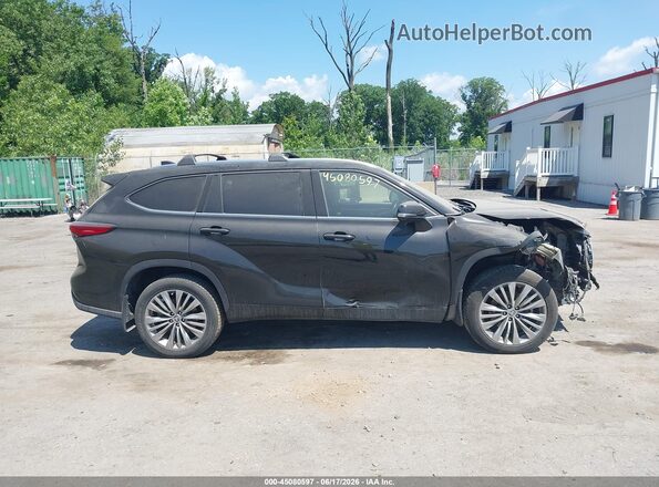5TDFZRBH7LS031402 2020 TOYOTA HIGHLANDER Black Widok wnętrza z tyłu