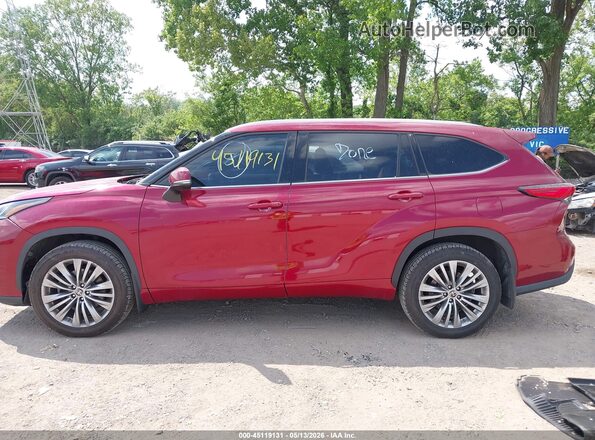 5TDFZRBHXMS144441 2021 TOYOTA HIGHLANDER Red 360 interior view