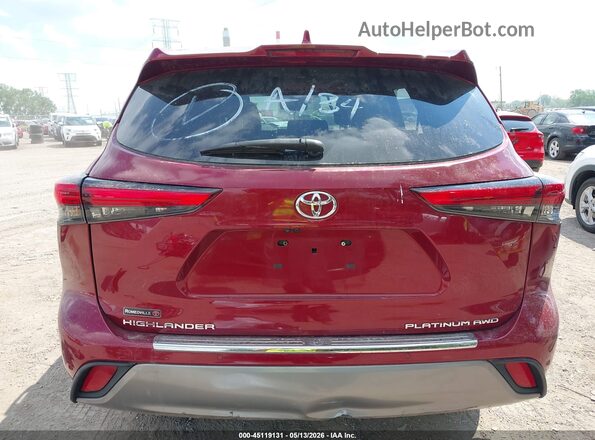 5TDFZRBHXMS144441 2021 TOYOTA HIGHLANDER Red 