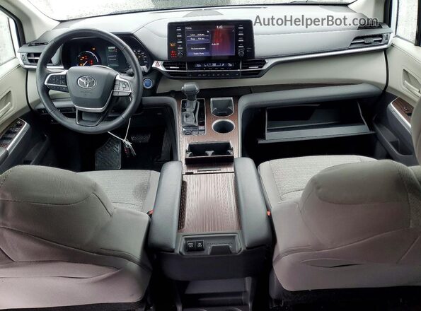 5TDGRKEC9MS013576 2021 TOYOTA SIENNA White Dashboard view