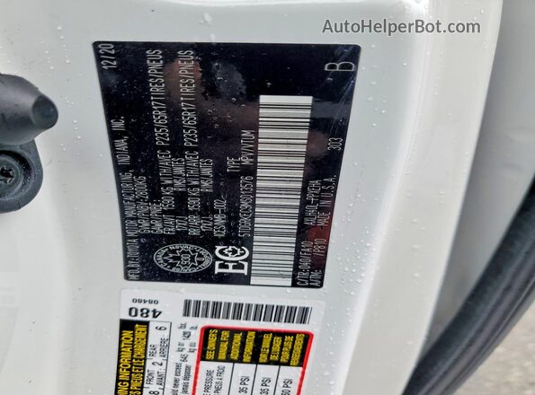 5TDGRKEC9MS013576 2021 TOYOTA SIENNA White VIN sticker view