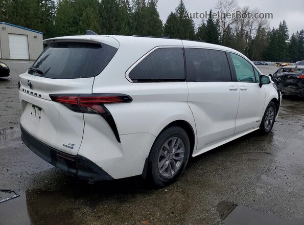5TDGRKEC9MS013576 2021 TOYOTA SIENNA White Rear right