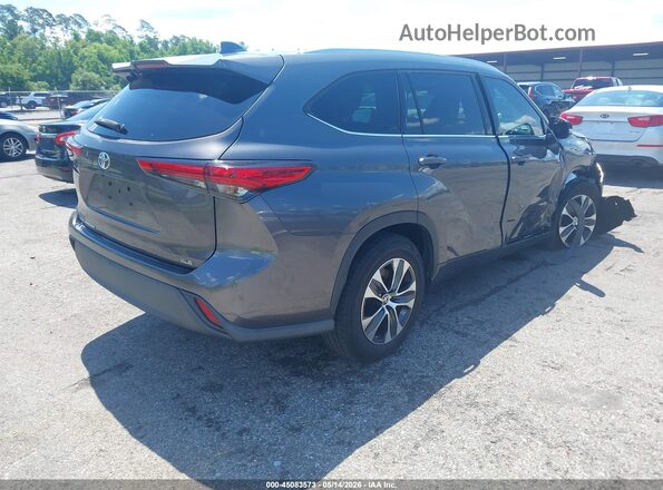 5TDGZRAH2MS050320 2021 TOYOTA HIGHLANDER Gray უკანა მარჯვენა