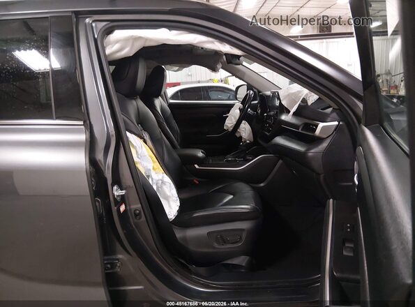5TDGZRAH3MS041755 2021 TOYOTA HIGHLANDER Gray Vista interior delantera