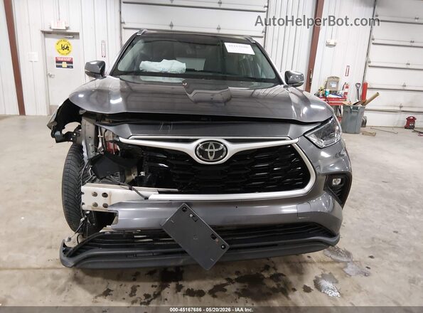 5TDGZRAH3MS041755 2021 TOYOTA HIGHLANDER Gray Vista frontal