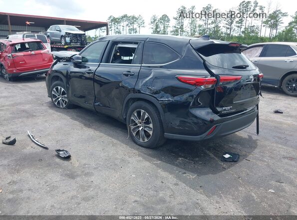 5TDGZRAH3NS112910 2022 TOYOTA HIGHLANDER Black Задня ліва чверть