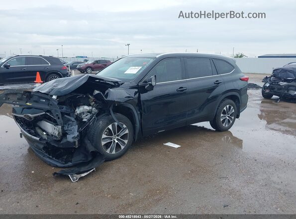 5TDGZRAH4LS015499 2020 TOYOTA HIGHLANDER Black Vista tres cuartos delantera izquierda