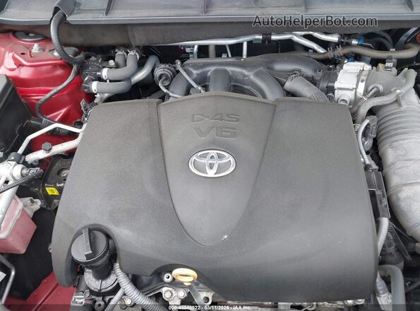 5TDGZRAH6LS513137 2020 TOYOTA LE Burgundy უკანა ხედი
