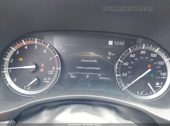5TDGZRAH6LS513137 2020 TOYOTA LE Burgundy უკანა სავარძლების ხედი
