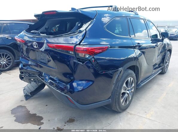 5TDGZRAH6MS033598 2021 TOYOTA LE Blue Задня права чверть