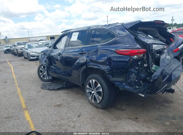 5TDGZRAH7LS009129 2020 TOYOTA HIGHLANDER Blue Tył lewy
