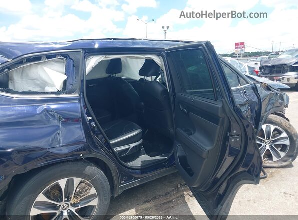 5TDGZRAH7LS009129 2020 TOYOTA HIGHLANDER Blue Widok naklejki z numerem VIN