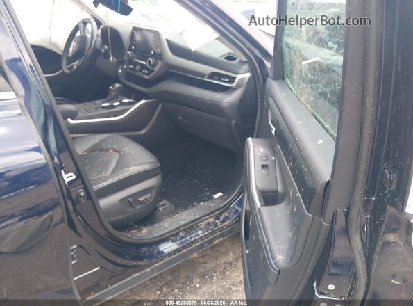 5TDGZRAH7LS009129 2020 TOYOTA HIGHLANDER Blue Widok wnętrza z przodu