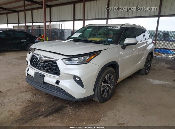 5TDGZRAH8LS503189 2020 TOYOTA HIGHLANDER White Передня ліва чверть