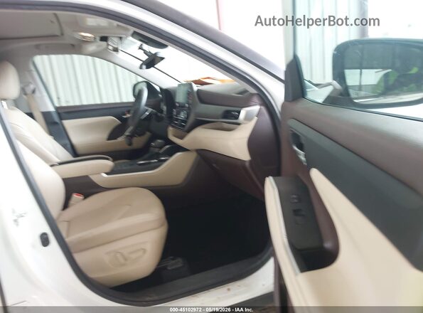 5TDGZRAH8LS503189 2020 TOYOTA HIGHLANDER White Вид салону спереду