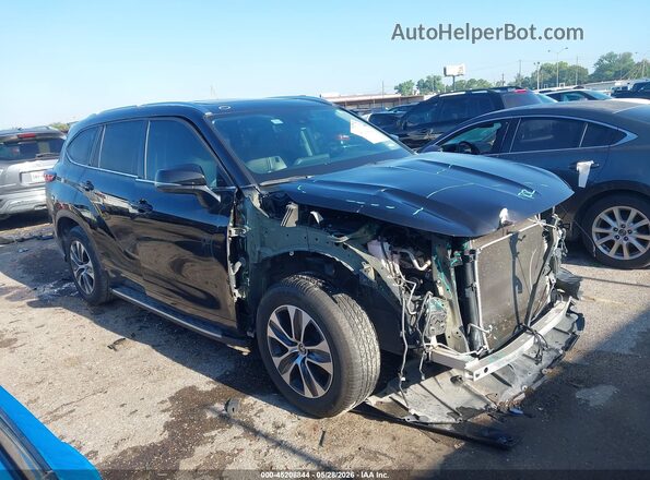 5TDGZRBH2MS139318 2021 TOYOTA HIGHLANDER Черный Панорамный вид салона 360°