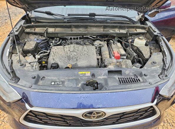 5TDGZRBH2MS557796 2021 TOYOTA HIGHLANDER Синий Вид подкапотного пространства