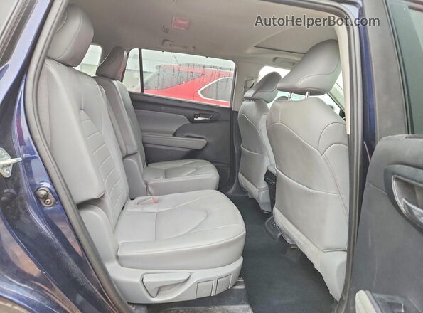 5TDGZRBH2MS557796 2021 TOYOTA HIGHLANDER Синий Вид задней части салона