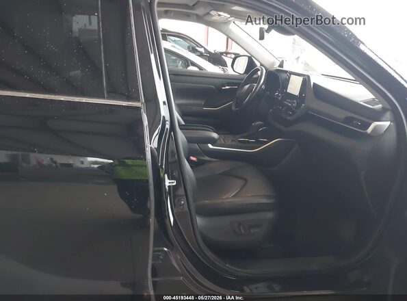 5TDGZRBH3LS521713 2020 TOYOTA HIGHLANDER Black წინა სალონის ხედი