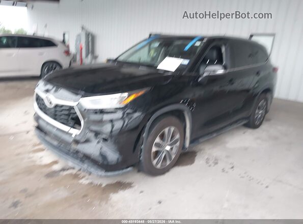5TDGZRBH3LS521713 2020 TOYOTA HIGHLANDER Black წინა მარცხენა ხედი სამი მეოთხედიდან