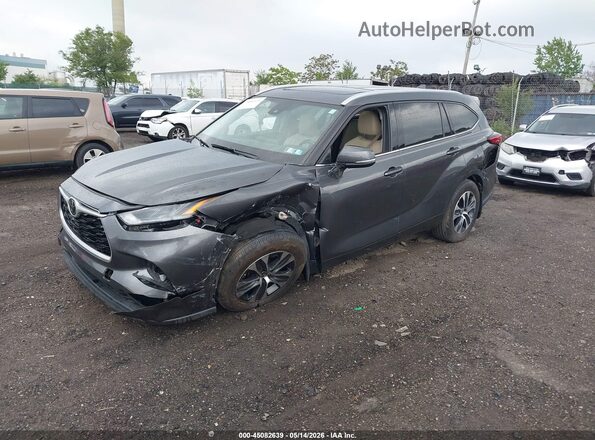 5TDGZRBH3NS184804 2022 TOYOTA HIGHLANDER Gray 