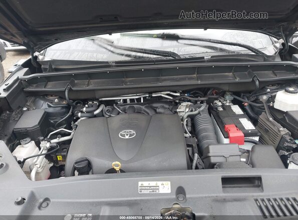 5TDGZRBH3NS596754 2022 TOYOTA HIGHLANDER Black Widok z tyłu