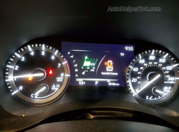 5TDGZRBH4LS504497 2020 TOYOTA LE White Vista del cuadro de instrumentos