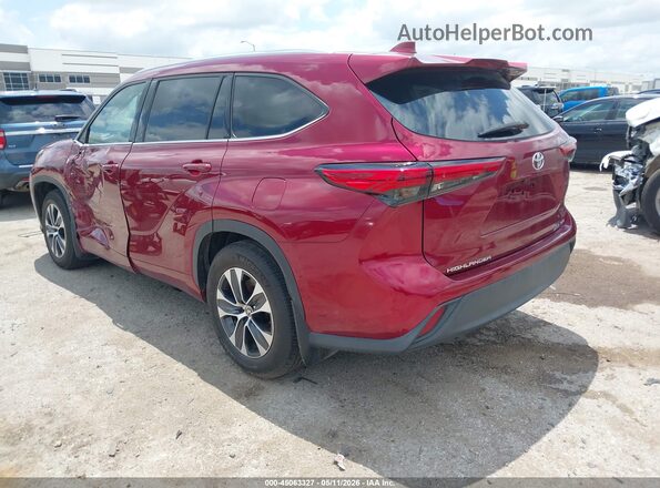 5TDGZRBH5LS001786 2020 TOYOTA LE Red უკანა მარცხენა