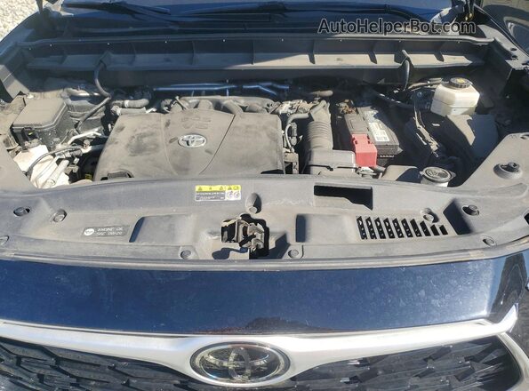 5TDGZRBH5MS063223 2021 TOYOTA HIGHLANDER Black Вид підкапотного простору