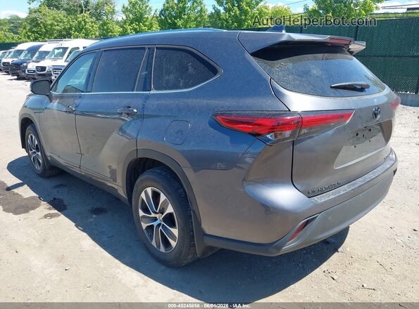 5TDGZRBH6MS557767 2021 TOYOTA HIGHLANDER Gray Rear left