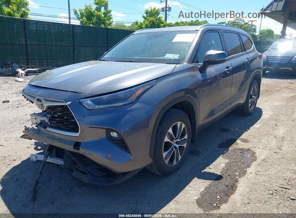 5TDGZRBH6MS557767 2021 TOYOTA HIGHLANDER Gray Front left