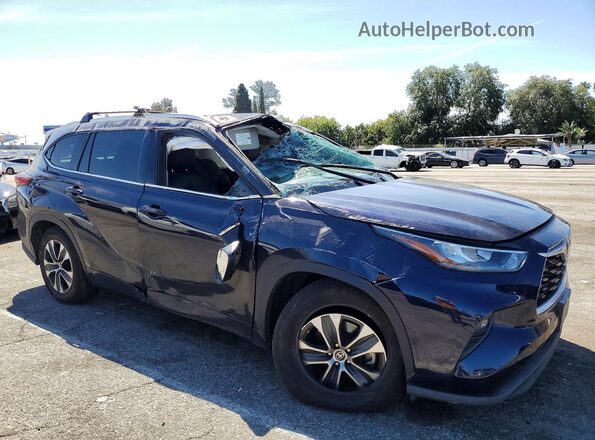 5TDHZRAHXLS021182 2020 TOYOTA HIGHLANDER Blue 
