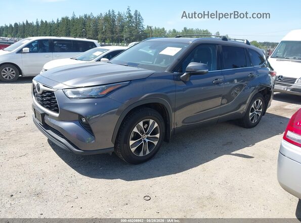 5TDHZRBH0LS035753 2020 TOYOTA HIGHLANDER Серый Передняя левая четверть