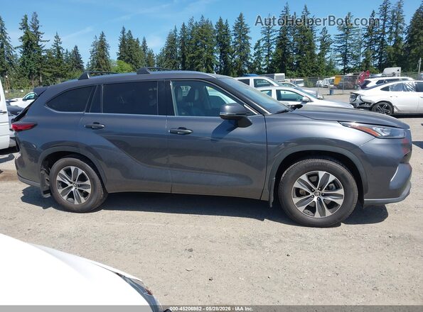 5TDHZRBH0LS035753 2020 TOYOTA HIGHLANDER Серый Вид задней части салона