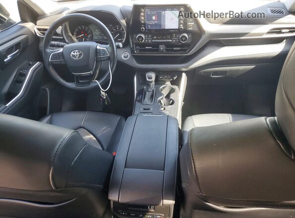 5TDHZRBH2MS070781 2021 TOYOTA HIGHLANDER Blue Vista del salpicadero