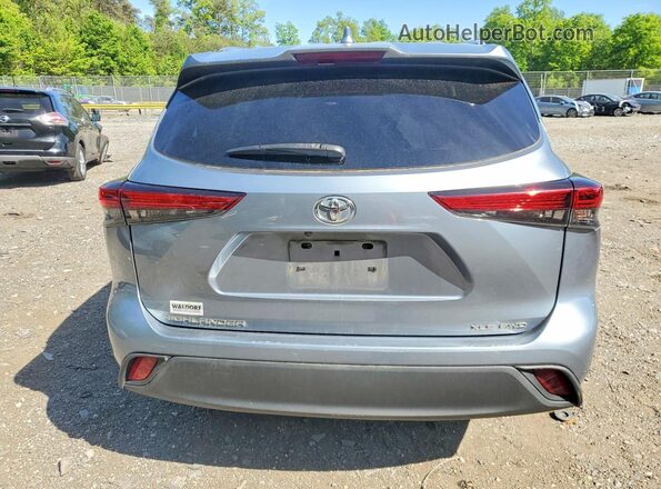 5TDHZRBH2MS070781 2021 TOYOTA HIGHLANDER Blue Vista trasera