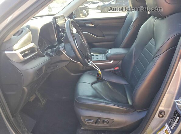5TDHZRBH2MS070781 2021 TOYOTA HIGHLANDER Blue Vista interior delantera