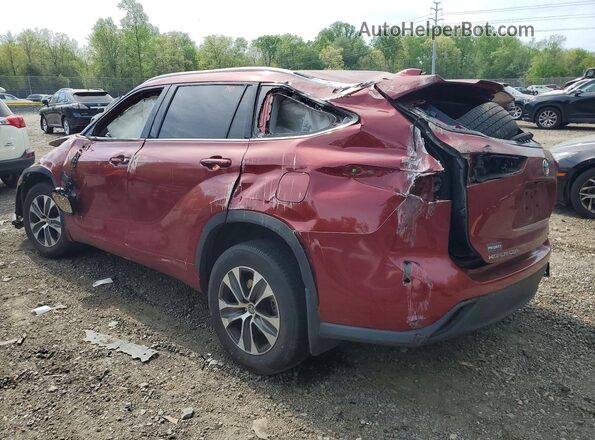 5TDHZRBH2MS535396 2021 TOYOTA HIGHLANDER Red 