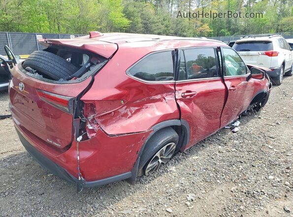 5TDHZRBH2MS535396 2021 TOYOTA HIGHLANDER Red 