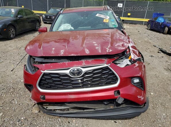 5TDHZRBH2MS535396 2021 TOYOTA HIGHLANDER Red 