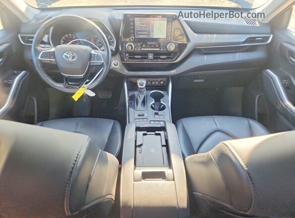 5TDHZRBH7MS063390 2021 TOYOTA HIGHLANDER Black Առջևի վահանակի տեսք