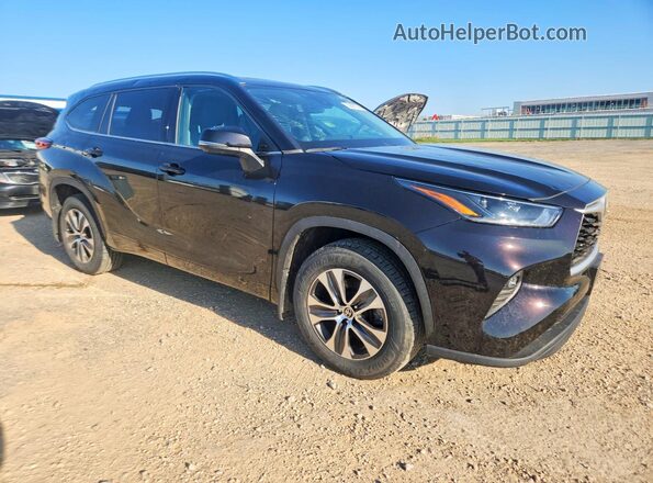 5TDHZRBH7MS063390 2021 TOYOTA HIGHLANDER Black Առջևի աջ