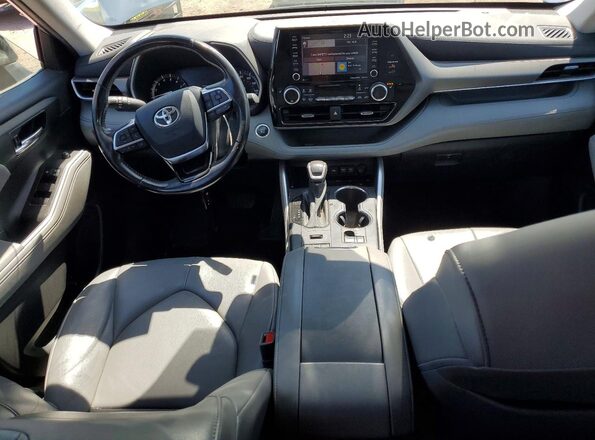 5TDHZRBH7MS088872 2021 TOYOTA HIGHLANDER Silver Առջևի վահանակի տեսք