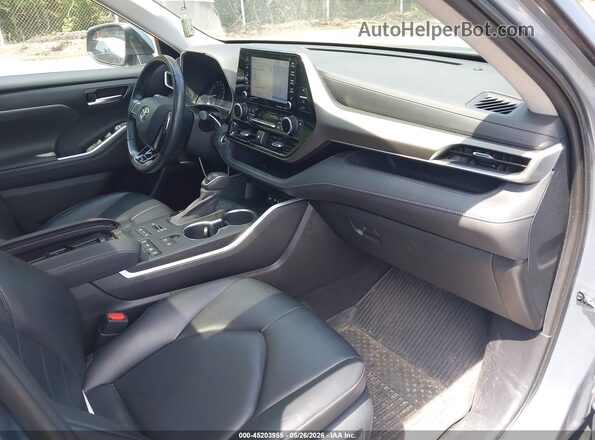 5TDHZRBH8MS059204 2021 TOYOTA HIGHLANDER Blue Widok wnętrza z przodu