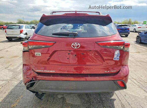 5TDHZRBHXMS078627 2021 TOYOTA LE Burgundy 
